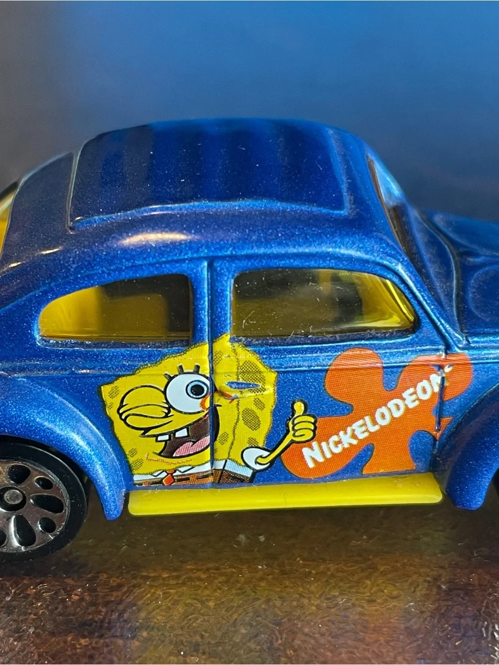 Vintage matchbox-Mattel Die cast, 62 VW beetle SpongeBob, Nickelodeon